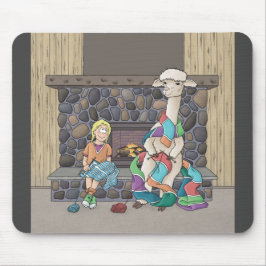 Alpaca breien muismat