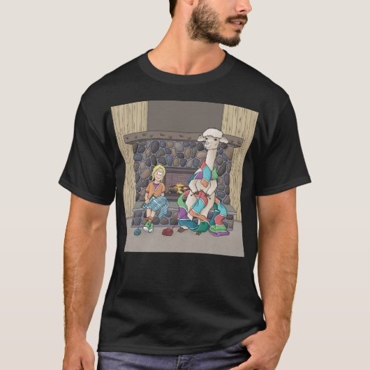 Alpaca breien t-shirt (Voorkant)