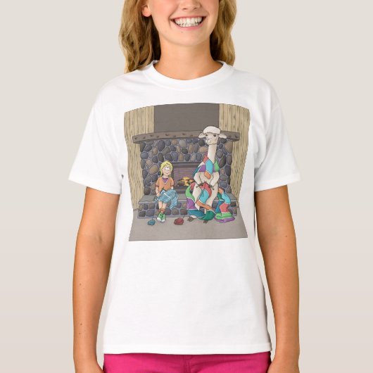 Alpaca breien t-shirt (Voorkant)