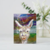Alpaca - briefkaart oom Glen (Staand voorkant)