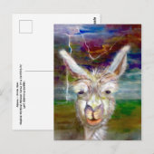 Alpaca - briefkaart oom Glen (Voorkant / Achterkant)