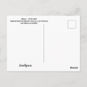 Alpaca - briefkaart oom Glen (Achterkant)