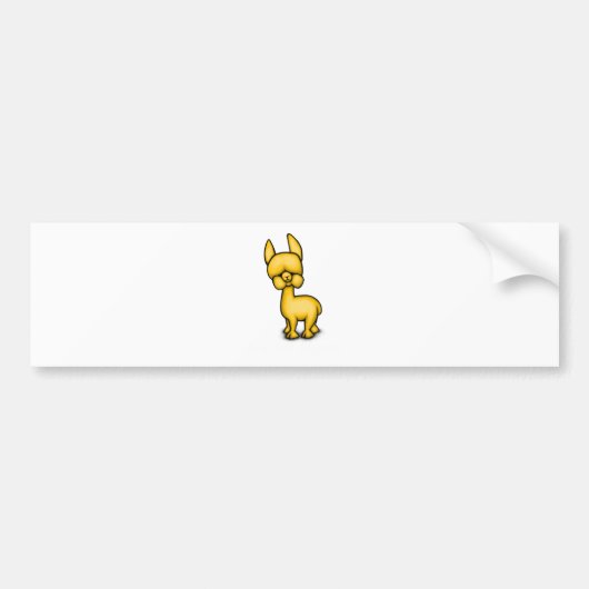 Alpaca Bumpersticker (Voorkant)