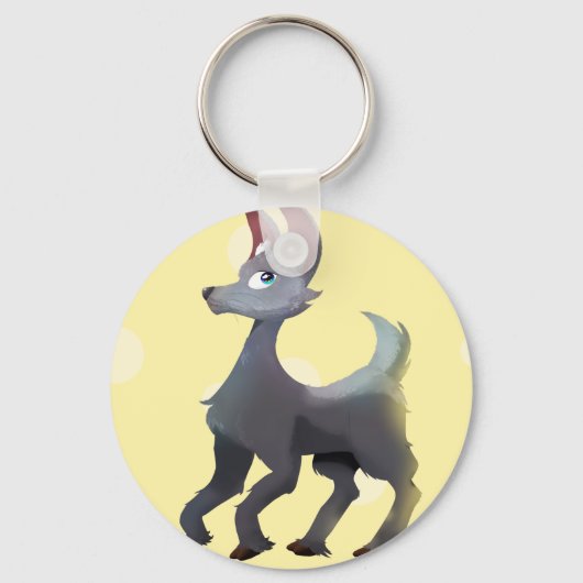 Alpaca Bunny - Ultimate Gray/Illuminating Sleutelhanger (Voorkant)