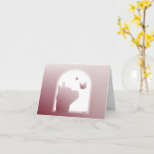 Alpaca Butterfly Silhouette Notitiekaarten (Gele Bloem)