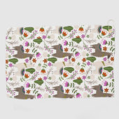 Alpaca Cactus Floral Pattern Dierenvriend Golfhanddoek (Horizontaal)