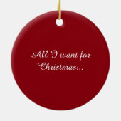 Alpaca Chirstmas Ornament (Achterkant)