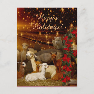 Alpaca Christmas Briefkaarten