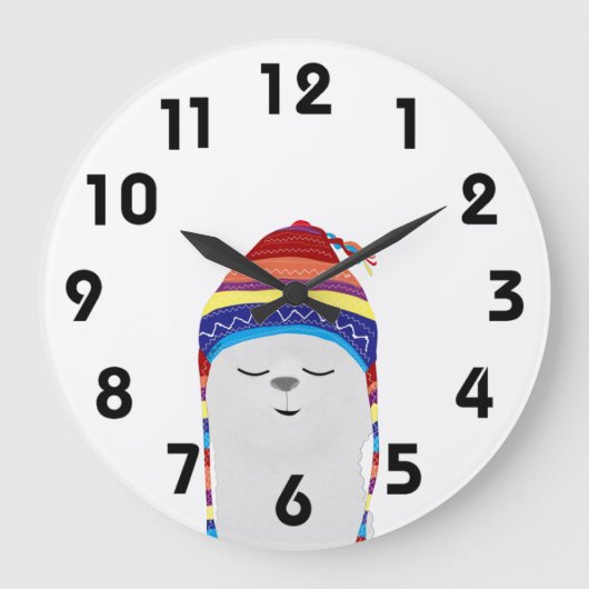 Alpaca Clock Grote Klok (Voorkant)