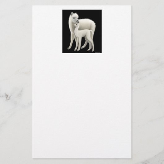 Alpaca & Cria Stationery Briefpapier (Voorkant)