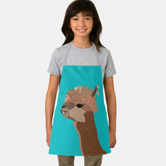 Alpaca Cute Kinder Schort (Insitu)