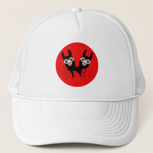 Alpaca dag trucker pet (Voorkant)