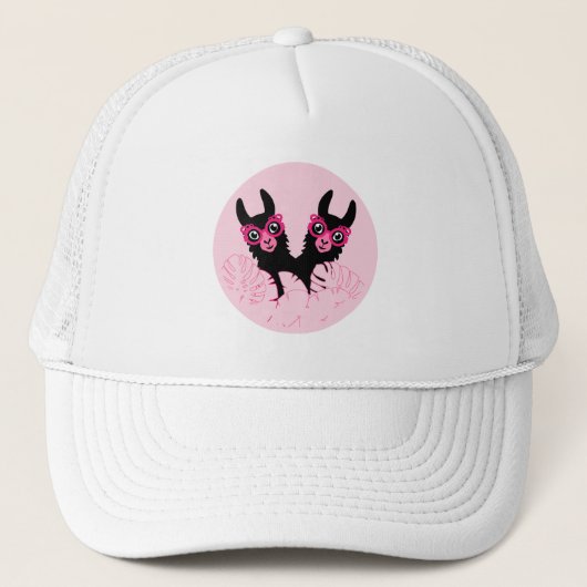 Alpaca dag trucker pet (Voorkant)