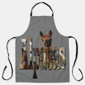 Alpaca de Afbeeldingen van de Naam, het Volledige  Schort (Voorkant)