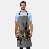 Alpaca de Afbeeldingen van de Naam, het Volledige  Schort (Gedragen)