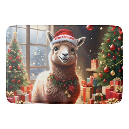 Alpaca de Cadeaus: een kerstverhaal Badmat (Voorkant)