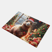 Alpaca de Cadeaus: een kerstverhaal Deurmat (Schuin)