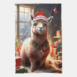 Alpaca de Cadeaus: een kerstverhaal Theedoek