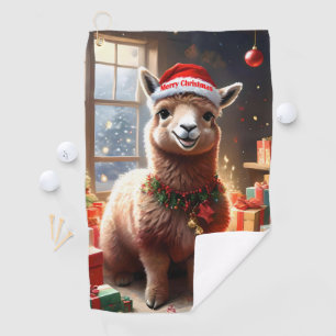 "Alpaca de Presents: Een Kerstverhaal" Golfhanddoek
