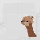 Alpaca Dier Schattig Briefkaart (Voorkant / Achterkant)