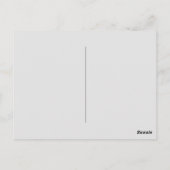Alpaca Dier Schattig Briefkaart (Achterkant)