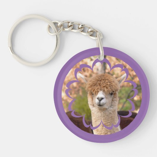 Alpaca Dierlijke Sleutelhangers (Voorkant)
