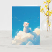 Alpaca Dreamland Kaart (Gele Bloem)