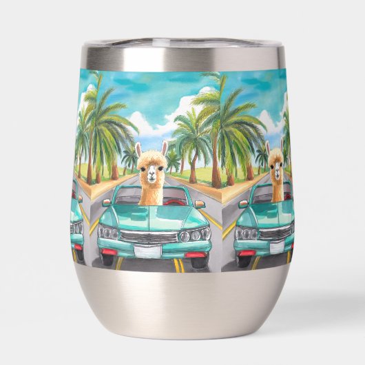 Alpaca Driving (Achterkant)