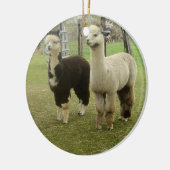 Alpaca Duo Keramisch Ornament (Links)