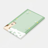 Alpaca Eating Paardenbloemen 6 x 4" Sticky Notes (Schuin)