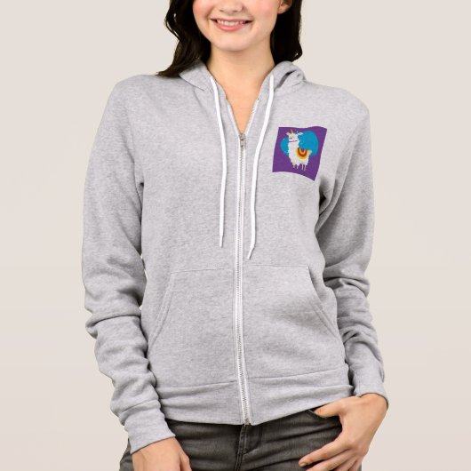 Alpaca Eenhoorn Hoodie (Voorkant)