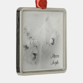 Alpaca-Engelen Wit Alpaca's Ornament (Rechts)