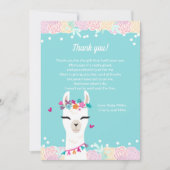 Alpaca Face Baby shower Hartelijk dank Bedankkaart (Voorkant)