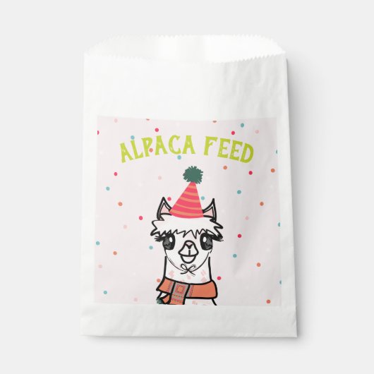 Alpaca Feed Cactus Fiesta Verjaardag Bedankzakje (Voorkant)