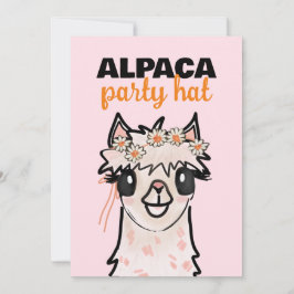 Alpaca Fiesta tweede verjaardag Kaart