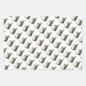 Alpaca "Fleece Navidad" Gift Wrap Blad Set van 3 Inpakpapier Vel (Voorkant)