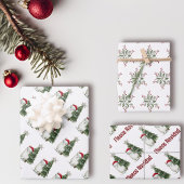 Alpaca "Fleece Navidad" Gift Wrap Blad Set van 3 Inpakpapier Vel