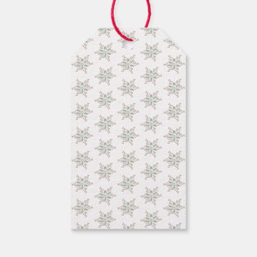 Alpaca "Fleece Navidad" Kerstmis Cadeaulabel (Achterkant)