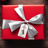 Alpaca "Fleece Navidad" Kerstmis Cadeaulabel