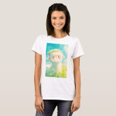Alpaca Flower Crown Bliss T-shirt (Voorkant volledig)