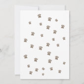 Alpaca Flower Wreath Dog Baby shower Kaart (Achterkant)