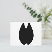 Alpaca Footprint Briefkaart (Staand voorkant)