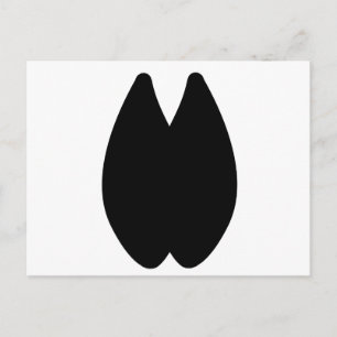 Alpaca Footprint Briefkaart