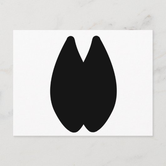 Alpaca Footprint Briefkaart (Voorkant)