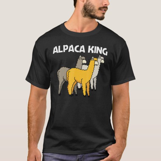 Alpaca For Men Dad Camelid Mammal Animal T-shirt (Voorkant)