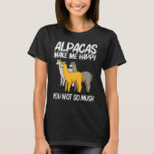 Alpaca For Men Women Camelid Mammal Animal  1 T-shirt (Voorkant)
