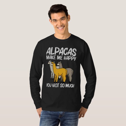 Alpaca For Men Women Camelid Mammal Animal  1 T-shirt (Voorkant volledig)