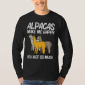 Alpaca For Men Women Camelid Mammal Animal  1 T-shirt (Voorkant)