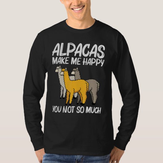 Alpaca For Men Women Camelid Mammal Animal  1 T-shirt (Voorkant)