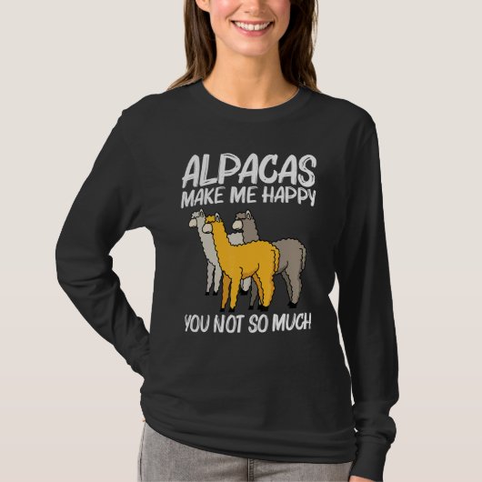 Alpaca For Men Women Camelid Mammal Animal  1 T-shirt (Voorkant)